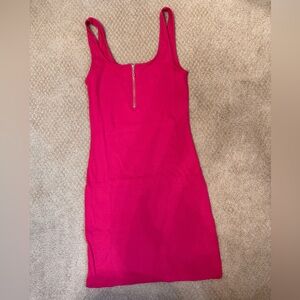 Vibrant Pink Sleeveless Dress